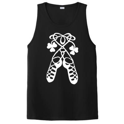 Irish Dance Soft Shoes Ghillies Lucky Feis Gift PosiCharge Competitor Tank