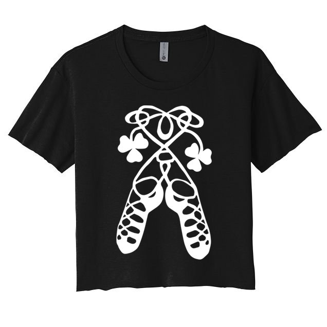 Irish Dance Soft Shoes Ghillies Lucky Feis Gift Crop Top