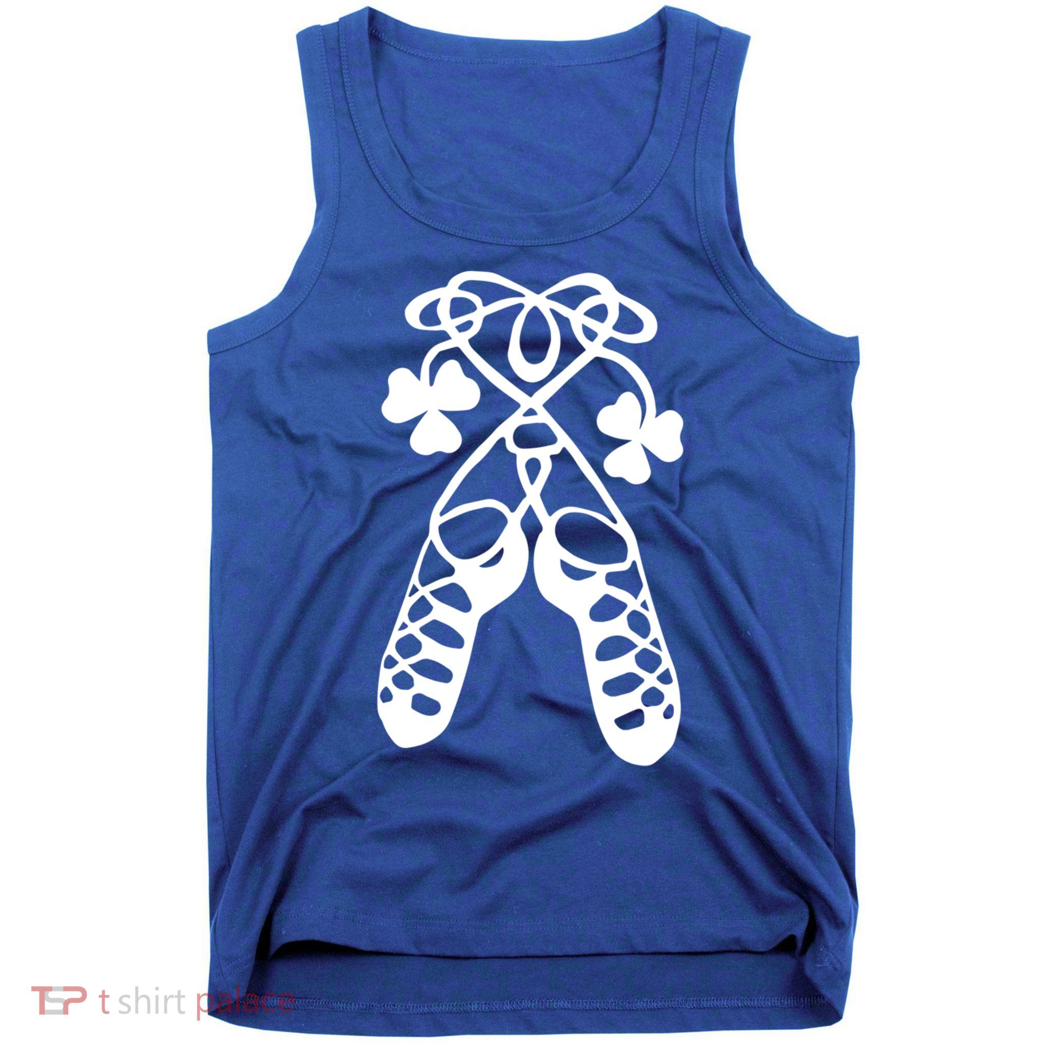 Irish Dance Soft Shoes Ghillies Lucky Feis Gift Tank Top