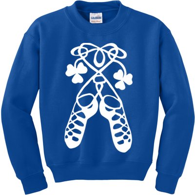 Irish Dance Soft Shoes Ghillies Lucky Feis Gift Kids Sweatshirt