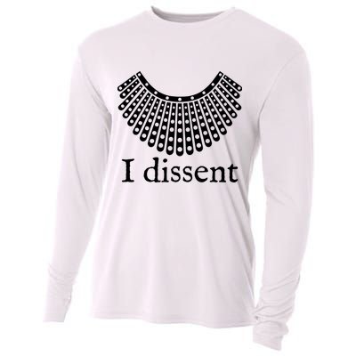 I Dissent Shirt I Dissent Collar RBG For Women I Dissent Cooling Performance Long Sleeve Crew