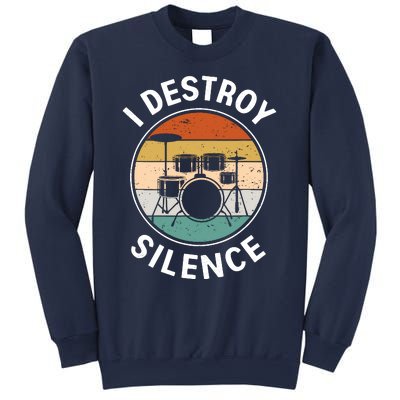 I Destroy Silence Tees Drum Lovers Sweatshirt