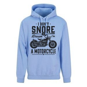 I DonT Snore I Dream IM A Motorcycle Unisex Surf Hoodie