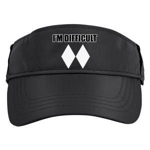 I'm Difficult Ski Funny Skier Snowboard Skiing Adult Drive Performance Visor