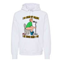 I Do Stand Up Comedy But I Sit Down When I Pee Funny Premium Hoodie