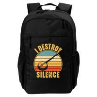 I Destroy Silence Banjo Funny Musical Instrument Backpack