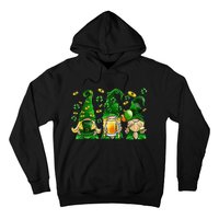 Irish Drinking Team Gnomes Holding Shamrock St Patrick's Day Hoodie