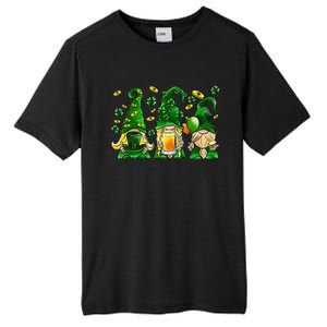 Irish Drinking Team Gnomes Holding Shamrock St Patrick's Day Tall Fusion ChromaSoft Performance T-Shirt