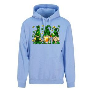 Irish Drinking Team Gnomes Holding Shamrock St Patrick's Day Unisex Surf Hoodie