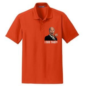 I Did That Funny Joe Biden Dry Zone Grid Polo