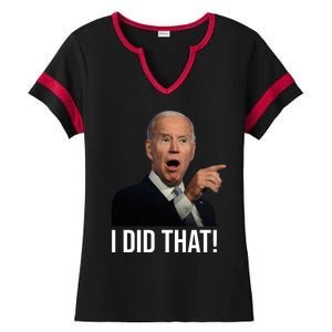 I Did That Funny Joe Biden Ladies Halftime Notch Neck Tee