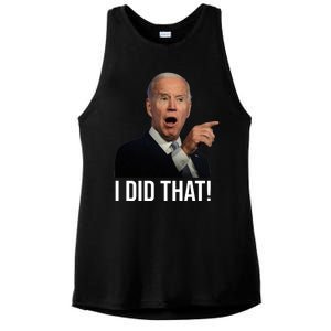 I Did That Funny Joe Biden Ladies PosiCharge Tri-Blend Wicking Tank