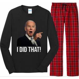 I Did That Funny Joe Biden Long Sleeve Pajama Set