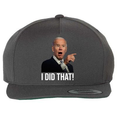 I Did That Funny Joe Biden Wool Snapback Cap