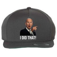 I Did That Funny Joe Biden Wool Snapback Cap