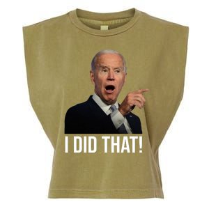 I Did That Funny Joe Biden Garment-Dyed Women's Muscle Tee