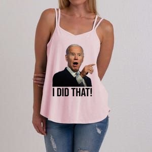 I Did That Funny Joe Biden Women's Strappy Tank