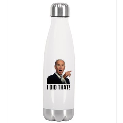 I Did That Funny Joe Biden Stainless Steel Insulated Water Bottle