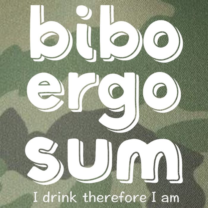 I Drink Therefore I Am Bibo Ergo Sum Philosophy Legacy Tie Dye Trucker Hat
