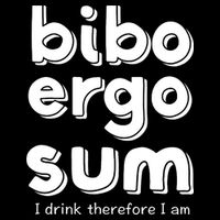 I Drink Therefore I Am Bibo Ergo Sum Philosophy Backpack