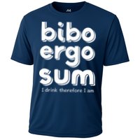 I Drink Therefore I Am Bibo Ergo Sum Philosophy Performance Shirt