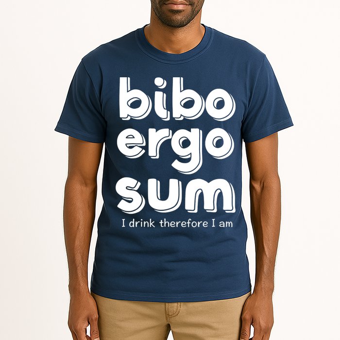I Drink Therefore I Am Bibo Ergo Sum Philosophy Tall T-Shirt