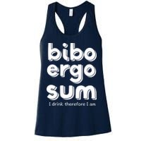 I Drink Therefore I Am Bibo Ergo Sum Philosophy Womens Tank Top