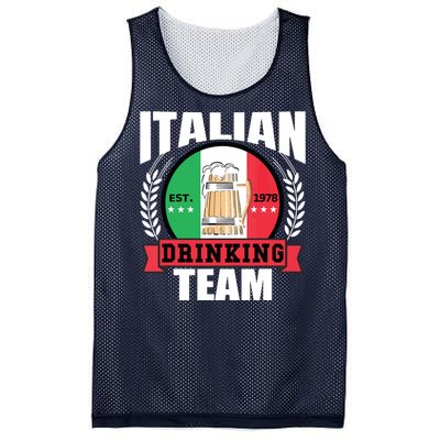 Italian Drinking Team Funny Italy Flag Beer Party Gift Idea Mesh Reversible Basketball Jersey Tank