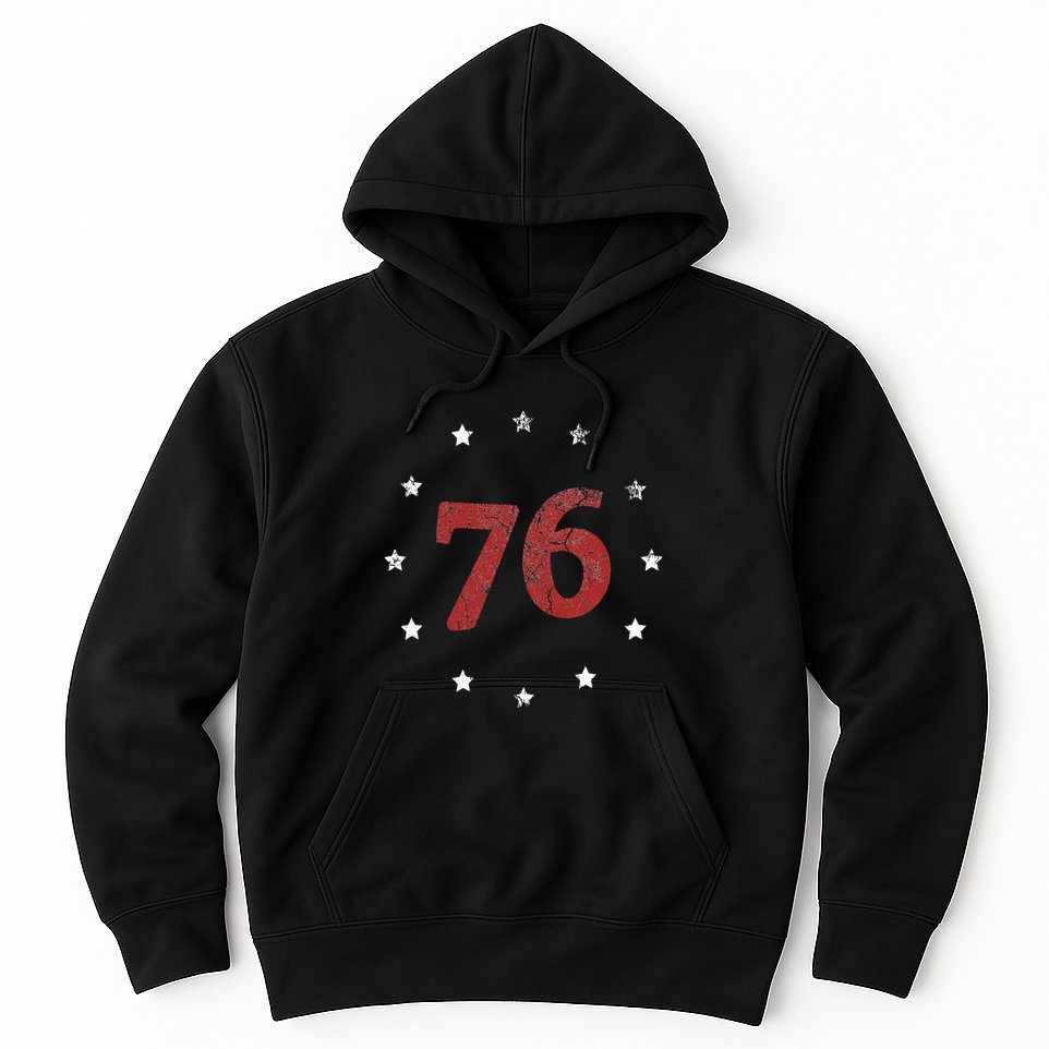 Independence Day The Spirit 76 Retro 4th of July Gift Hoodie