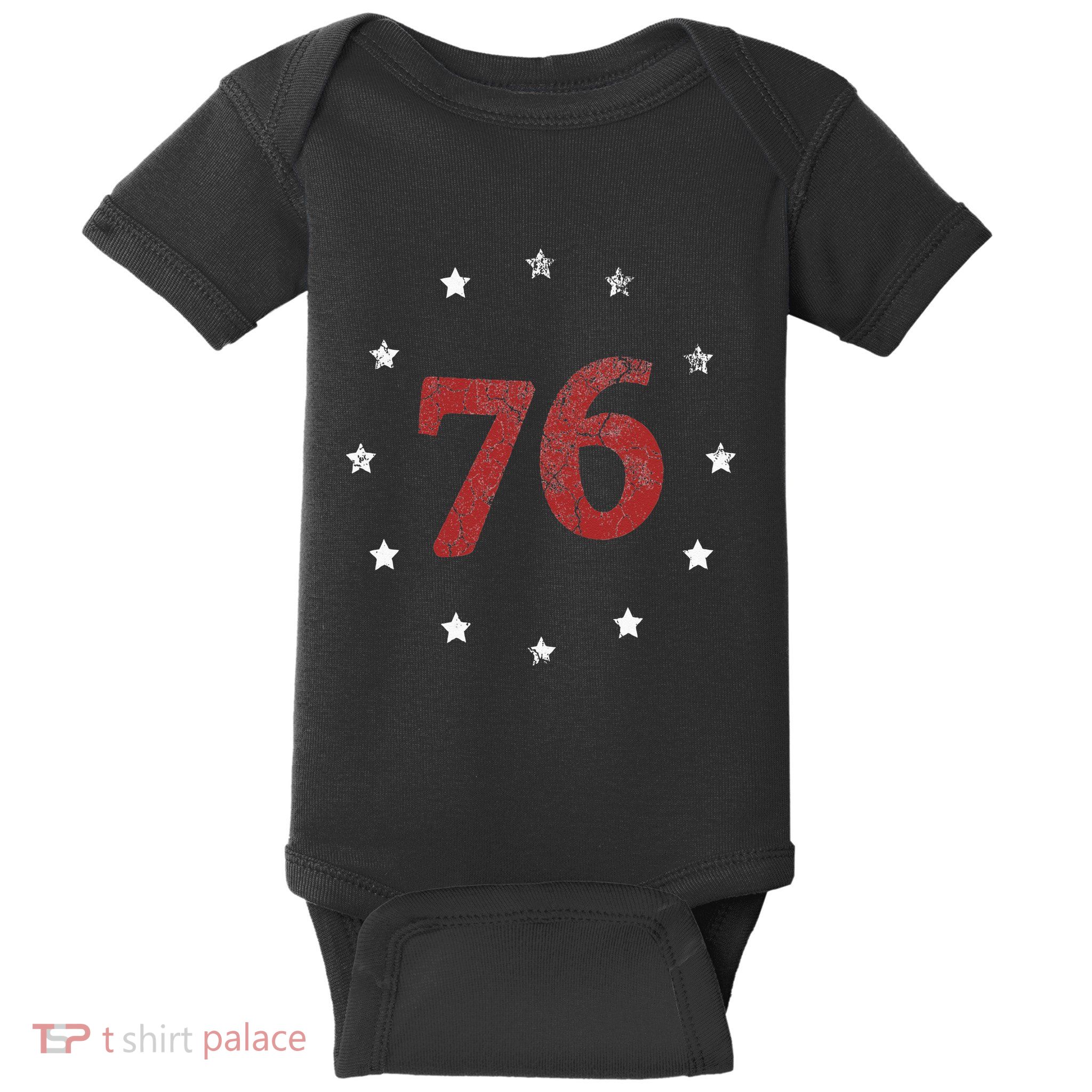Independence Day The Spirit 76 Retro 4th of July Gift Baby Bodysuit