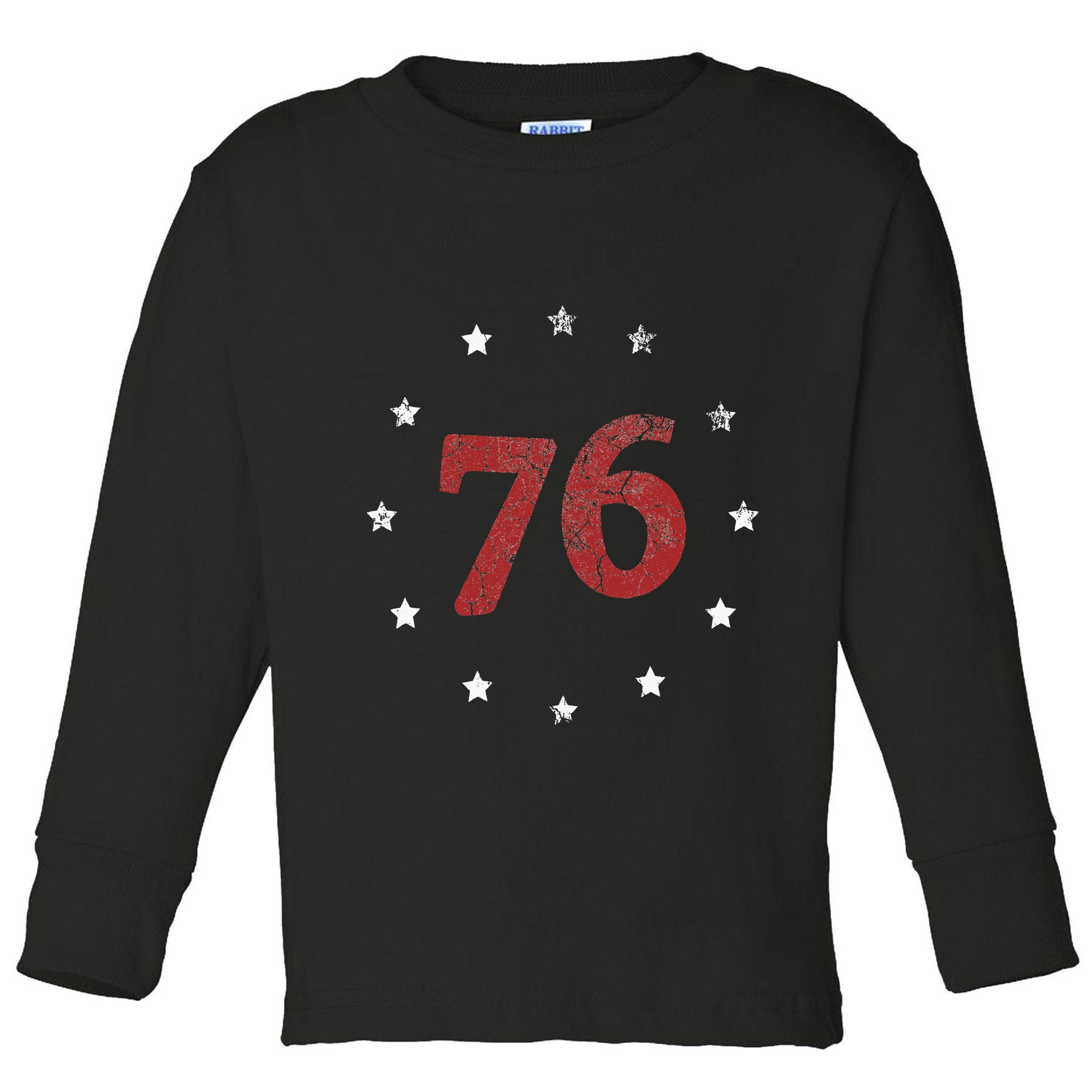 Independence Day The Spirit 76 Retro 4th of July Gift Toddler Long Sleeve Shirt