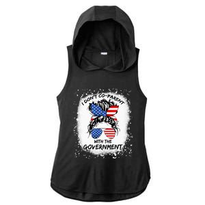 I Don T Coparent With The Government Ladies PosiCharge Tri-Blend Wicking Draft Hoodie Tank