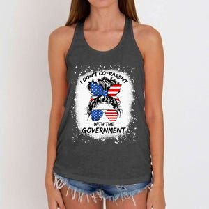 I Don T Coparent With The Government Women's Knotted Racerback Tank