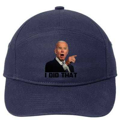 I Did That Joe Biden 7-Panel Snapback Hat