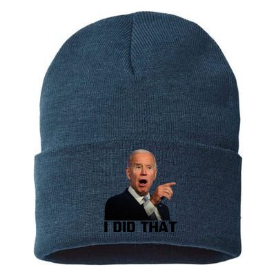 I Did That Joe Biden Sustainable Knit Beanie