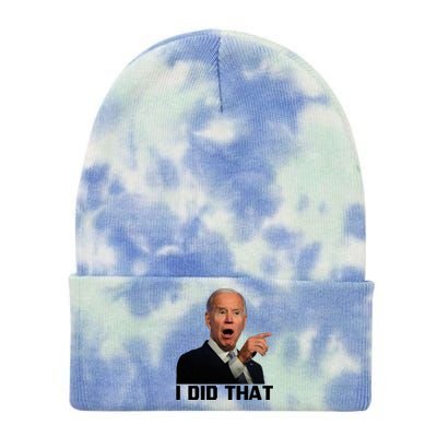 I Did That Joe Biden Tie Dye 12in Knit Beanie