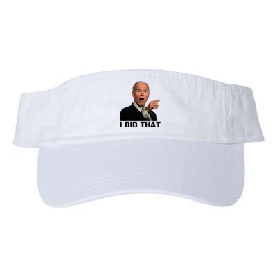 I Did That Joe Biden Valucap Bio-Washed Visor