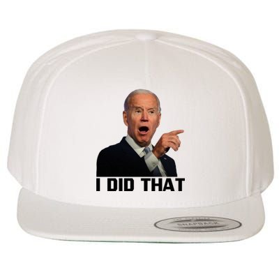 I Did That Joe Biden Wool Snapback Cap