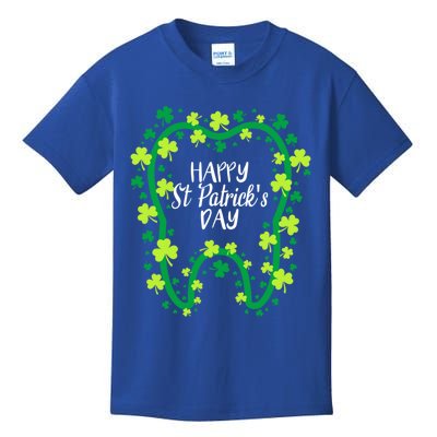 Irish Dentist Tooth Shamrock Dental Happy St Patricks Day Gift Kids T-Shirt