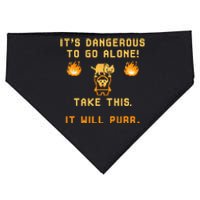 Its Dangerous To Go Alone! Take This. It Will Purr USA-Made Doggie Bandana