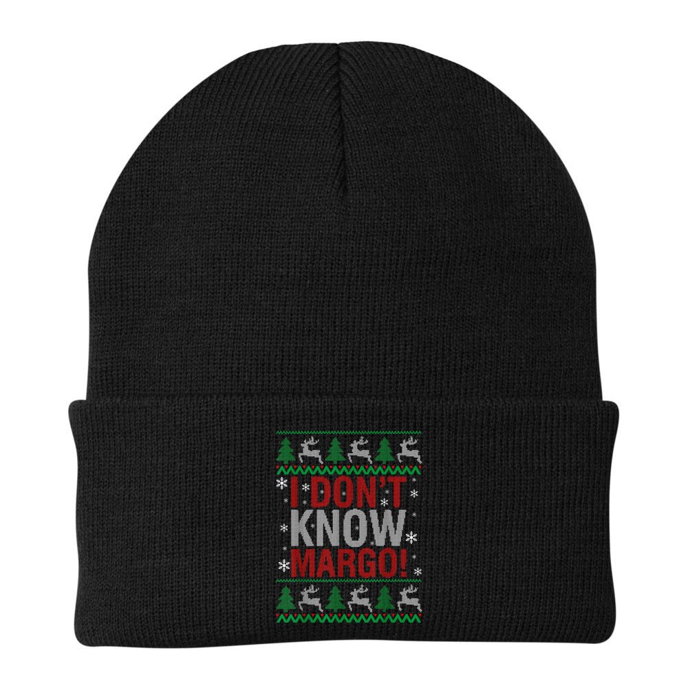 I Don T Know Margo Funny Christmas Vacation Beanie