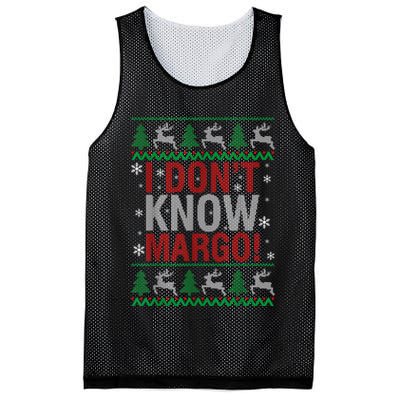 I Don T Know Margo Funny Christmas Vacation Mesh Reversible Basketball Jersey Tank