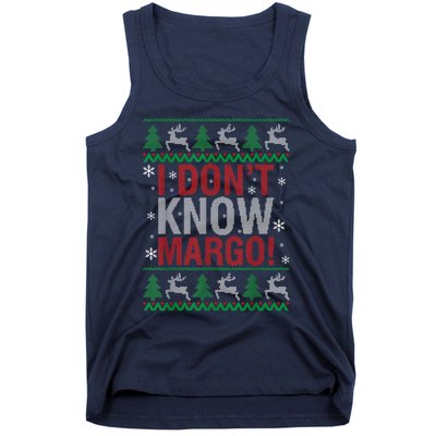 I Don T Know Margo Funny Christmas Vacation Tank Top