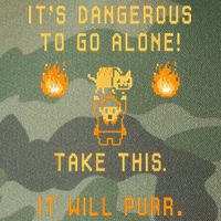 ITS DANGEROUS TO GO ALONE! TAKE THIS. IT WILL PURR. Legacy Tie Dye Trucker Hat