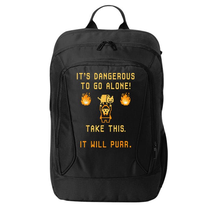 ITS DANGEROUS TO GO ALONE! TAKE THIS. IT WILL PURR. City Backpack