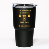 ITS DANGEROUS TO GO ALONE! TAKE THIS. IT WILL PURR. Tumbler