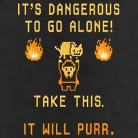 ITS DANGEROUS TO GO ALONE! TAKE THIS. IT WILL PURR. 25L Jumbo Tote
