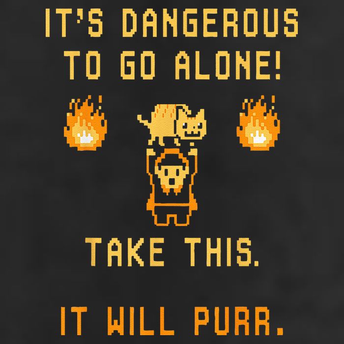 ITS DANGEROUS TO GO ALONE! TAKE THIS. IT WILL PURR. 25L Jumbo Tote