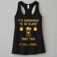 ITS DANGEROUS TO GO ALONE! TAKE THIS. IT WILL PURR. Womens Tank Top