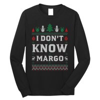 I Don T Know Margo Funny Christmas Gift Vacation Long Sleeve Shirt